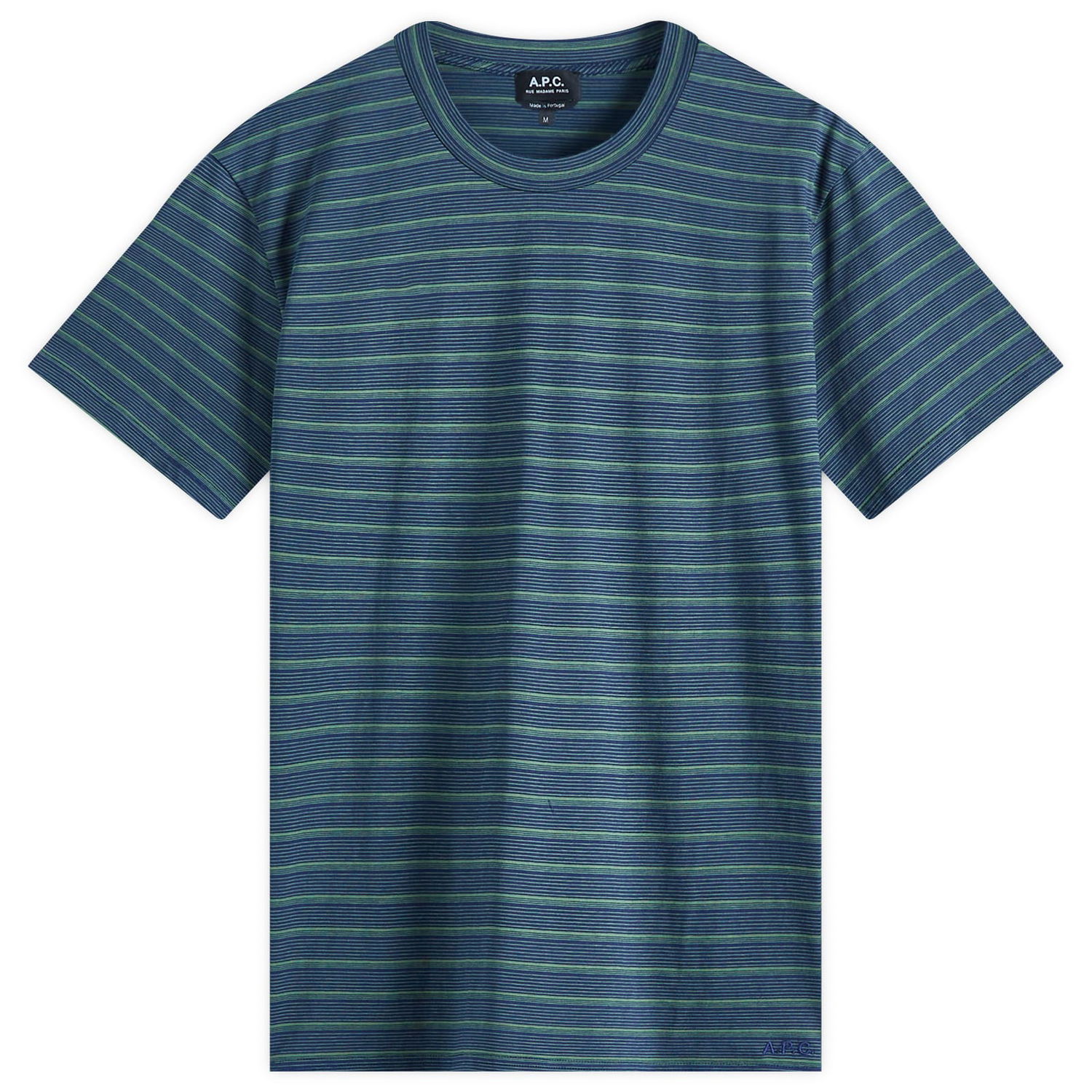 Majica A.P.C. A.P.C. Men's Aymeric Stripe Tee Modra | COHGX-H26132-IAK, 1