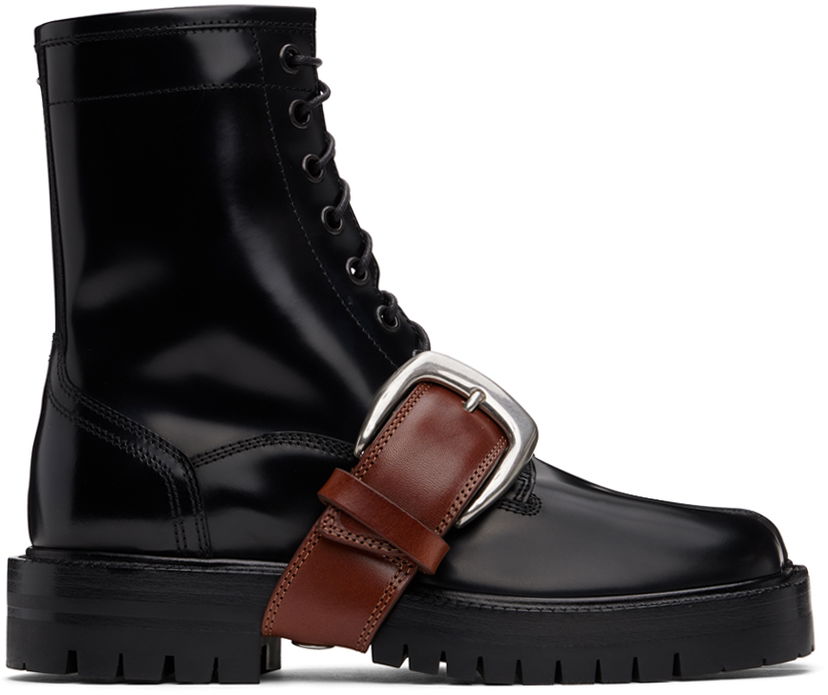 Superge in čevlji Maison Margiela Tabi Combat Boots Črna | S58WU0415 P7986