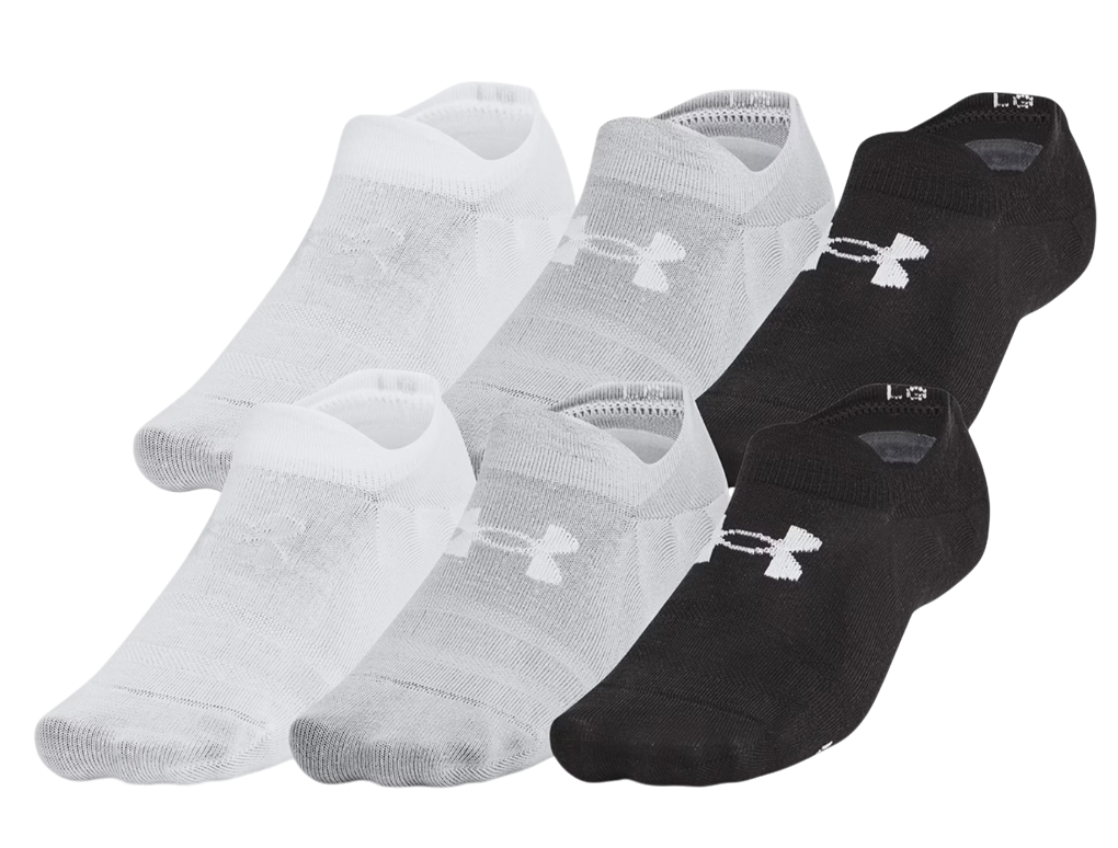 Nogavice Under Armour Essential 6-Pack No-Show Socks Črna | 1386240-002, 0