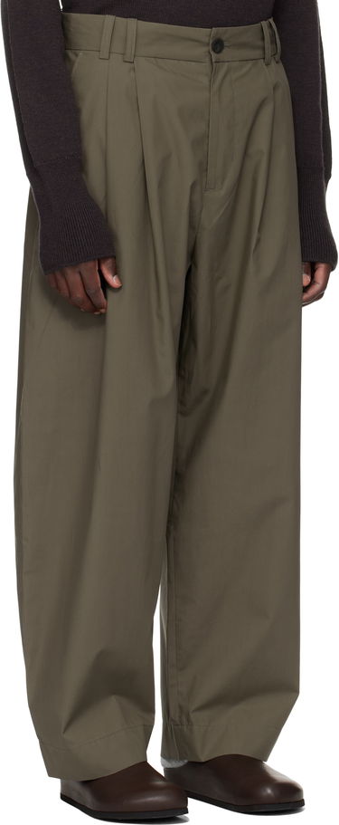 Hlače Studio Nicholson Studio Nicholson Yale Pleated Trousers Zelena | YALE SNM - 788, 1