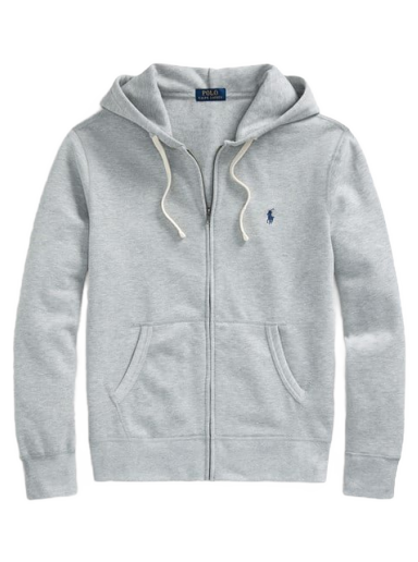 Pulover Polo by Ralph Lauren Long Sleeve Knit Hoodie Siva | 710813297002