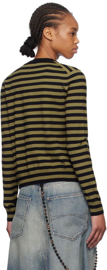 Pleteni pulover We11done We11done Striped Cardigan Zelena | WD-KC0-25-636-W-KK, 2