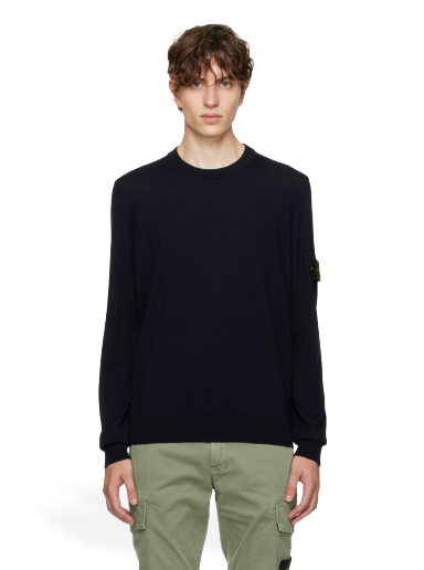 Pleteni pulover Stone Island Crewneck Črna | 7915510C4
