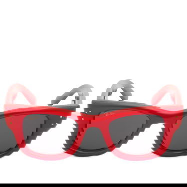 Sončna očala Ray-Ban A$AP Rocky Wayfarer Puffer Sunglasses Rdeča | 0RB4940-47-683187, 2