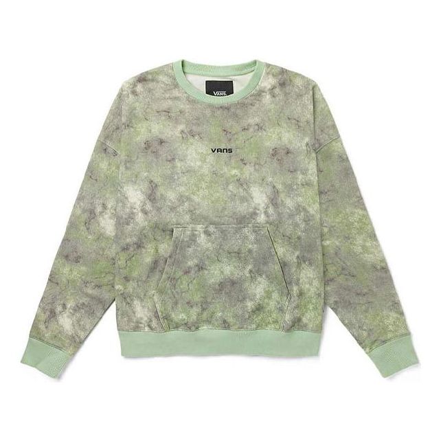 Pleteni pulover Vans Tie Dye Loose Fit Crewneck Sweatshirt Zelena | VN0A5H8UYAN