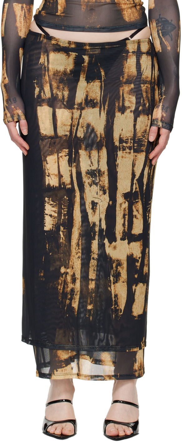 Krila Miaou Miaou Topanga Maxi Skirt Rjava | 4062PM2TBR