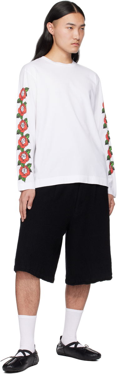 Majica Simone Rocha Simone Rocha Cluster Rose Logo Print T-shirt Bela | 5194P33P34-M 0569, 3