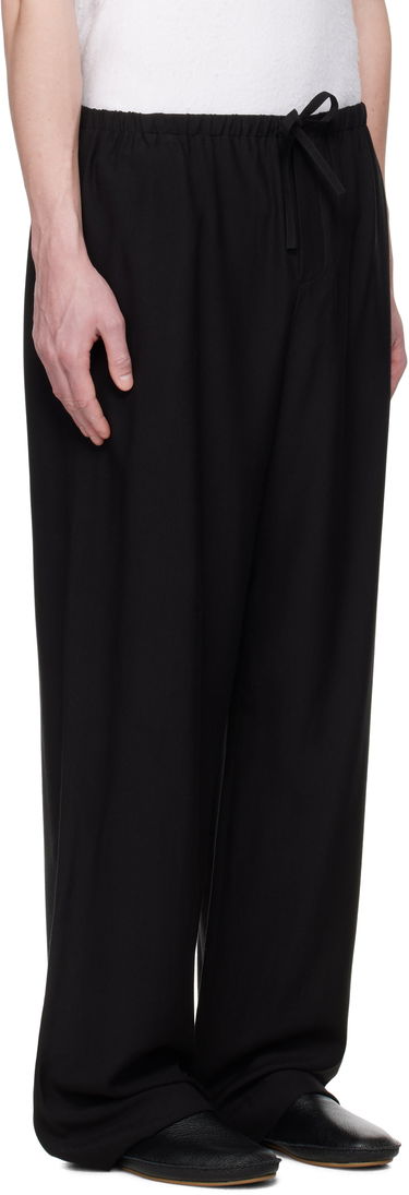 Hlače The Row The Row Xon Drawstring-Waist Trousers Črna | 990-W3893, 1
