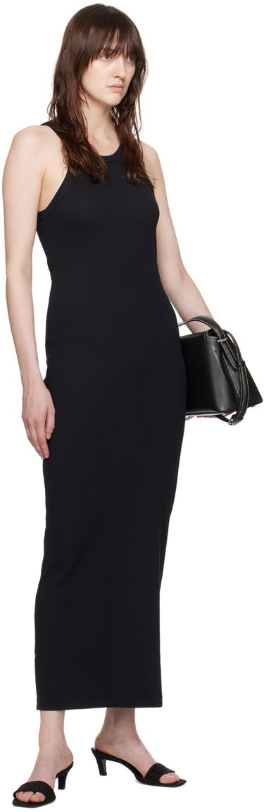 Obleke TOTEME TOTEME Women's Curved Maxi Dress Črna | 243-WRD3766-FB0094, 3