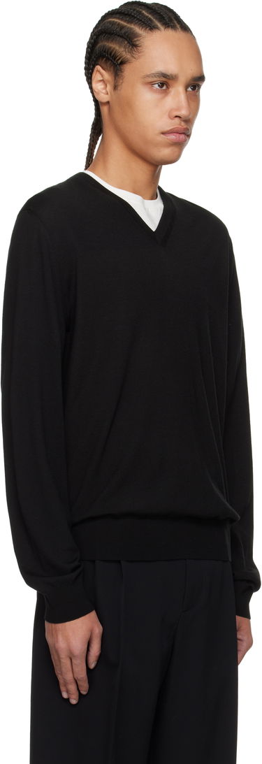 Pleteni pulover The Row The Row Dimarco V-Neck Sweater Rjava | 917-Y590, 4