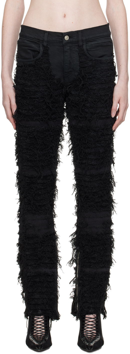 Kavbojke 1017 ALYX 9SM 1017 ALYX 9SM Blackmeans Shredded Skinny Jeans Črna | AZMPA0208FA03