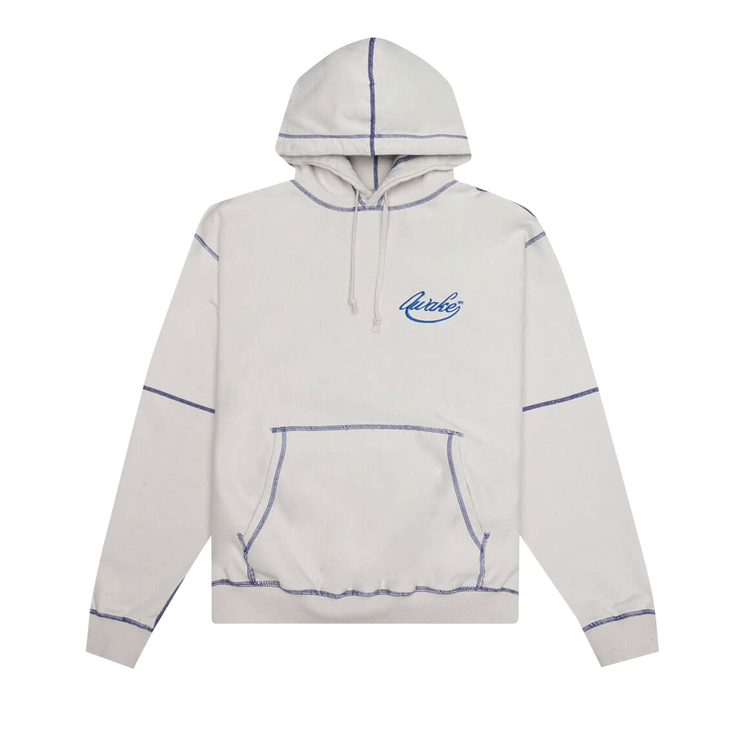 Pulover Awake NY Contrast Stitch Script Logo Hoodie Bela | AWK SP22 HD002 CREA, 1