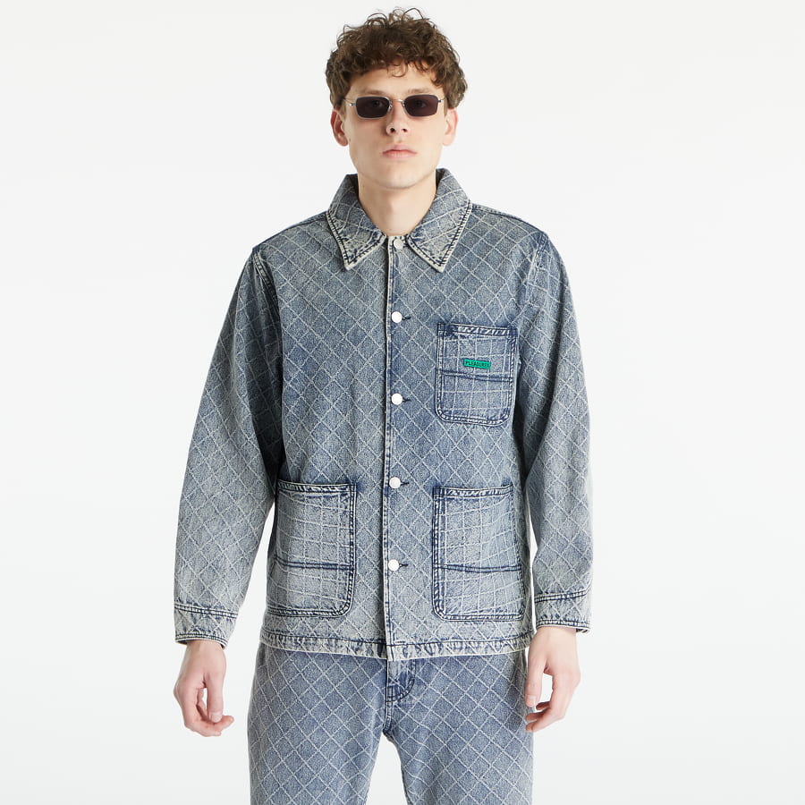 Jakna Pleasures Ingress Chore Coat Modra | P23SP002 INDIGO, 0