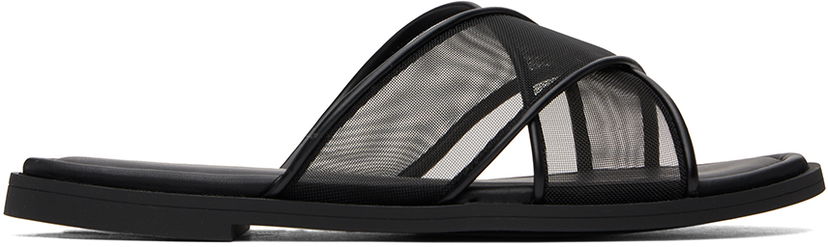 Oblačila rag & bone rag & bone Geo Mesh Cross Strap Sandals Črna | WFF24PF037MS37
