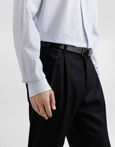 Hlače Dolce & Gabbana Dolce & Gabbana Double-Dart Wool Cropped Trousers Mornarica | GV4EETFM2GUN0000, 3