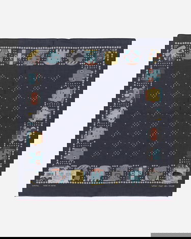 Šala KAPITAL Selvedge Bandana with Kachina Print Modra | EK-1169BA 1, 2