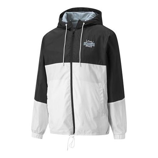 Vetrovka Puma MVP Windbreaker Drawstring Hooded Woven Jacket Črna | 532208-01