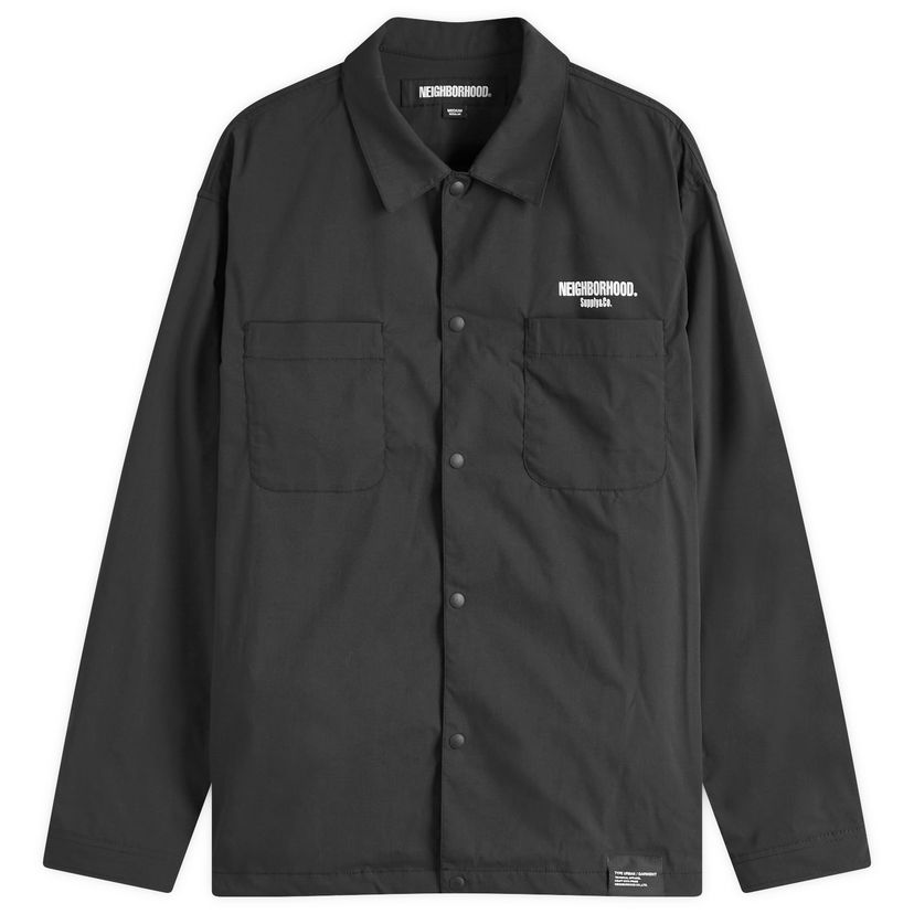 Srajce Neighborhood Neighborhood Multifunctional Logo Shirt, Size Large Črna | 251TSNH-SHM06-BLK
