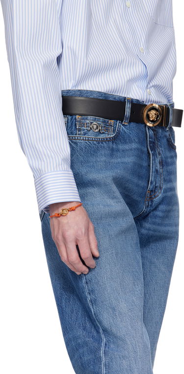 Zapestnica Versace Versace Medusa '95 Leather Bracelet Oranžna | 1019668_1A00637, 2