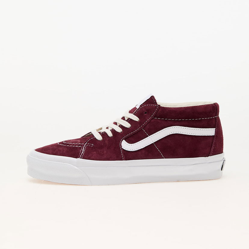 Skateboarding Vans Sk8-Mid Reissue 83 LX Pig Suede Bordo | VN000CQQ4QU1