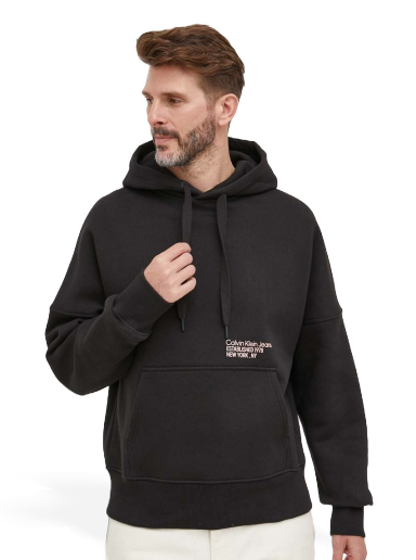 Pulover CALVIN KLEIN Hoodie Črna | J30J323812