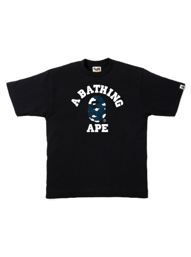 Majica BAPE Stripe ABC Camo College Tee Črna | 1H80 110 038