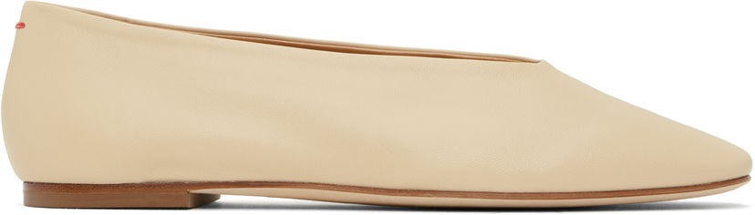 Nega čevljev Aeyde Aeyde Kirsten Leather Ballerina Flats Bež | A11-FL-MANS8MFL-0122-957-007