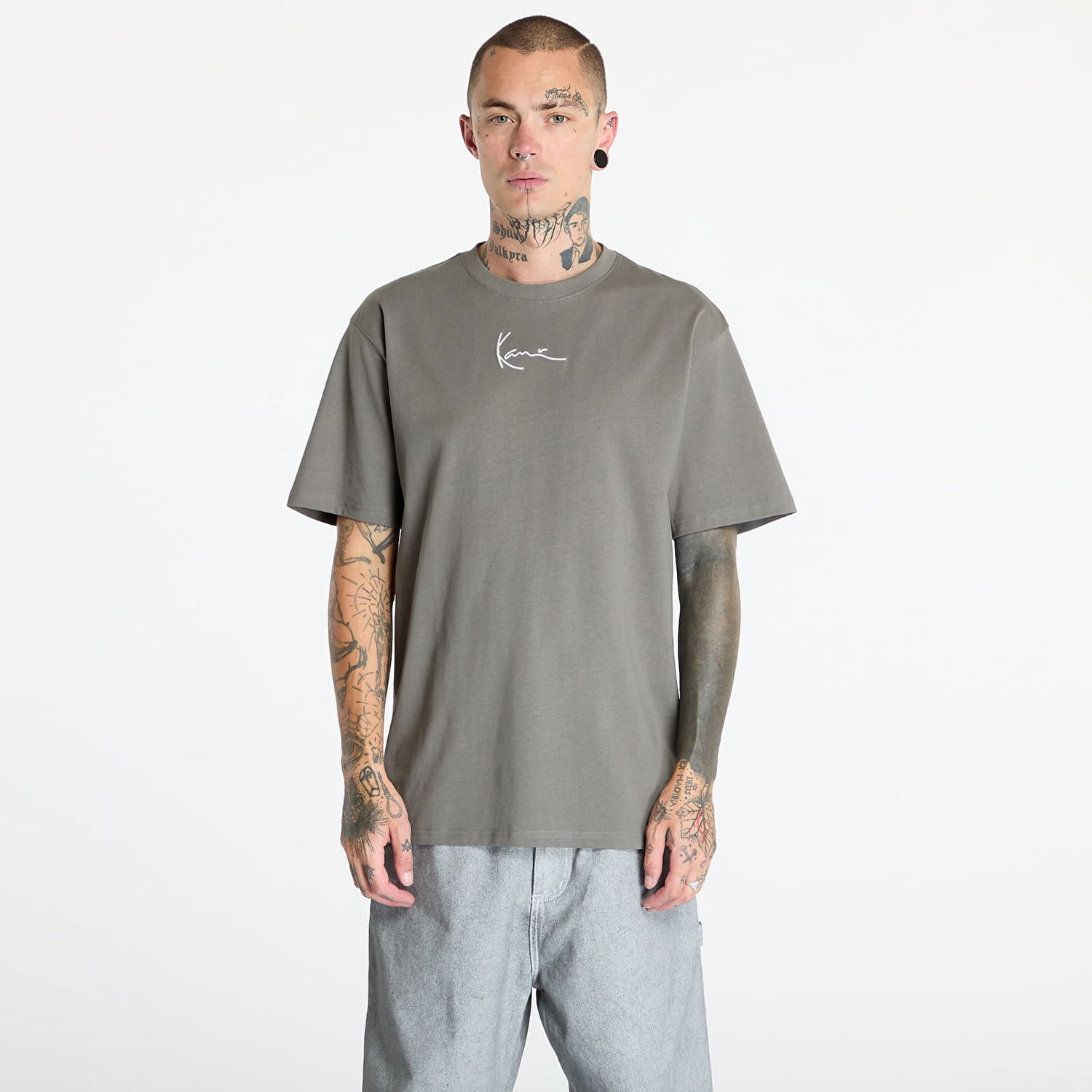 Majica Karl Kani Small Signature Essential Tee Anthracite Siva | KM-TE011-016-01, 0