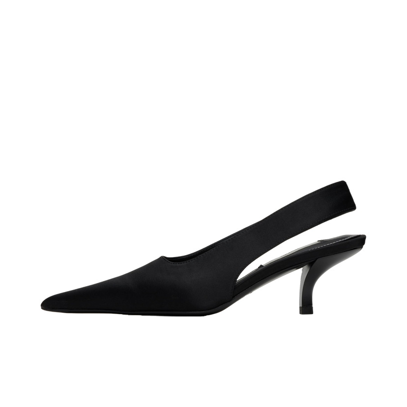 Superge in čevlji TOTEME Classic Satin Slingback Heels Črna | 251-WAS0205-FB0401