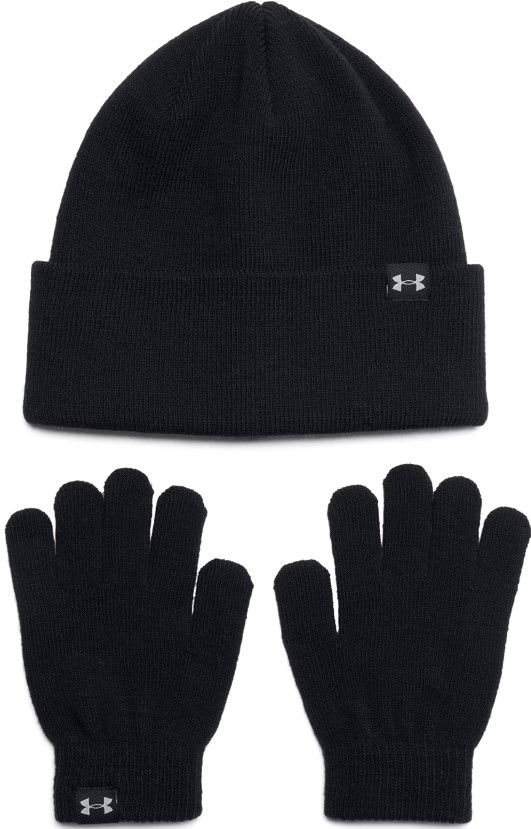 Rokavice Under Armour Knit Beanie & Gloves Set Črna | 1386642-001