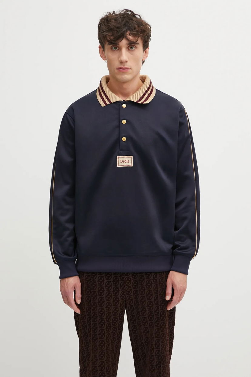 Polo majica Drôle de Monsieur DrUle Smooth Polo Mornarica | I.PL137.PL165