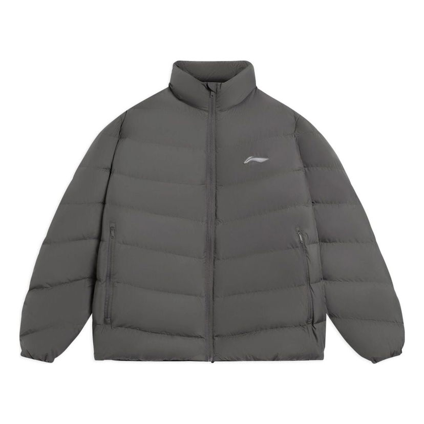 Puhovka Li-Ning Essential Logo Down Jacket Siva | AYMS267-3