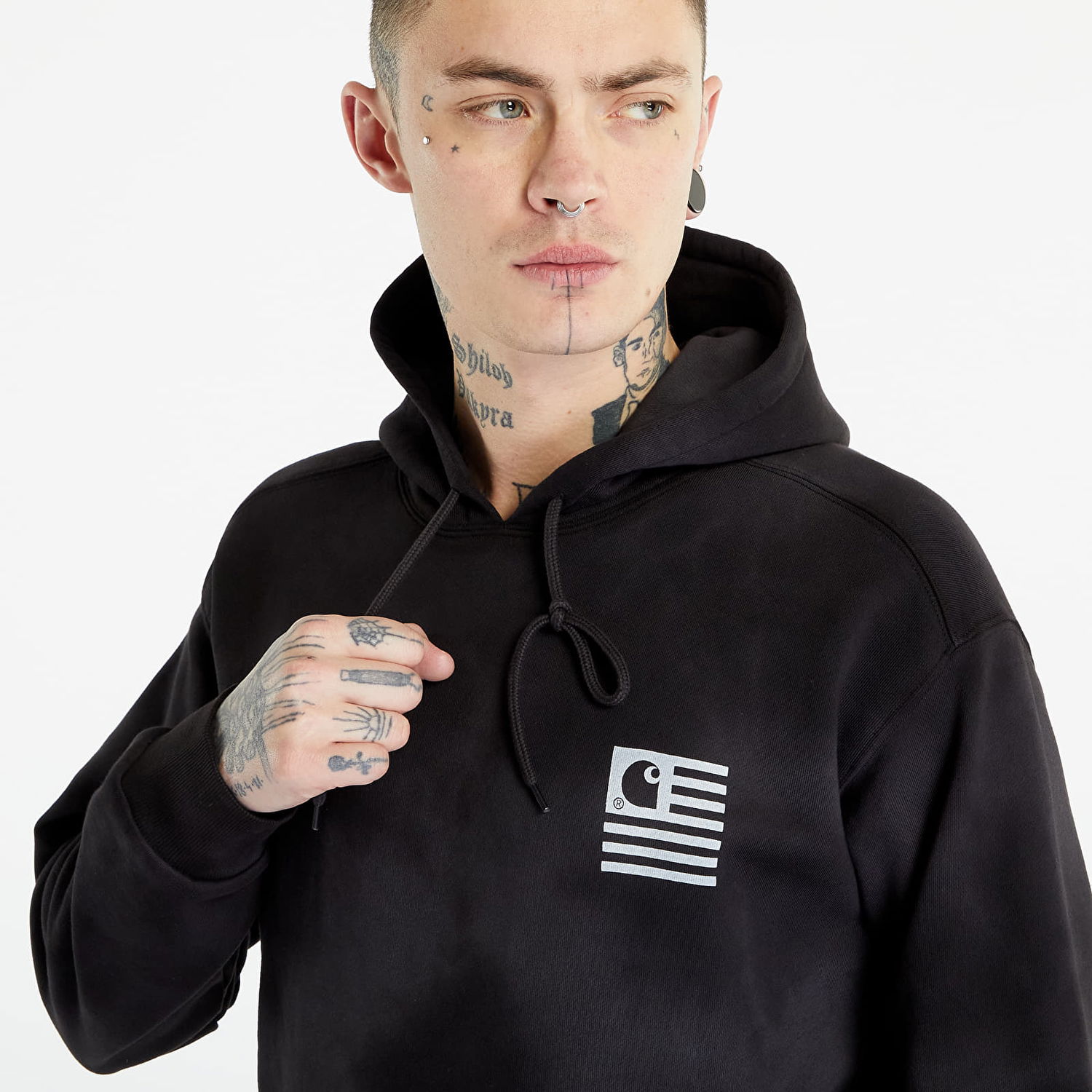 Pulover Carhartt WIP Chromo Sweat Hoodie Črna | I031405.1K5XX, 1