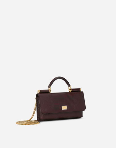 Torbica Dolce & Gabbana Iguana-print Mini Leather Bag Rjava | BI3280A109580342, 2