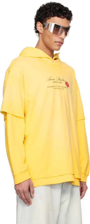 Pulover Acne Studios Acne Studios Double-Layered Hoodie Rjava | AI0160-, 4