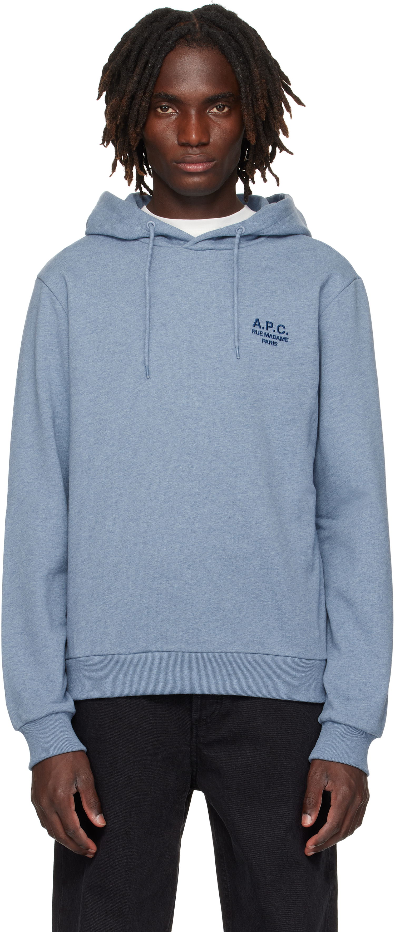 Pulover A.P.C. A.P.C. Standard Rue Madame Hoodie Modra | COHGR-M27914, 0