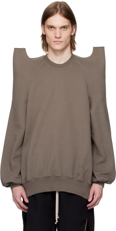 Pleteni pulover Rick Owens Rick Owens DRKSHDW Hollywood Tecsweat Sweatshirt Rjava | DU01E3272 F, 0