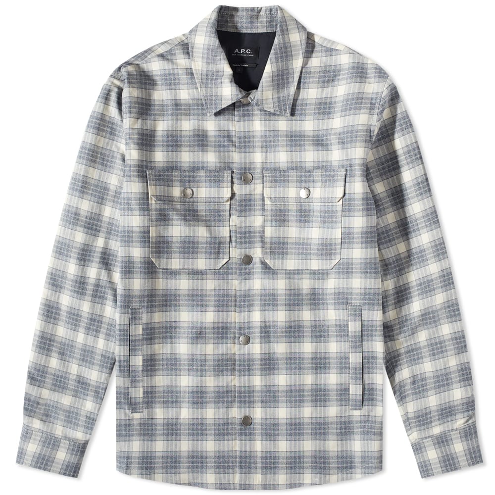Srajce A.P.C. Alex Check Shirt Siva | COGAX-H02625-AAD, 0