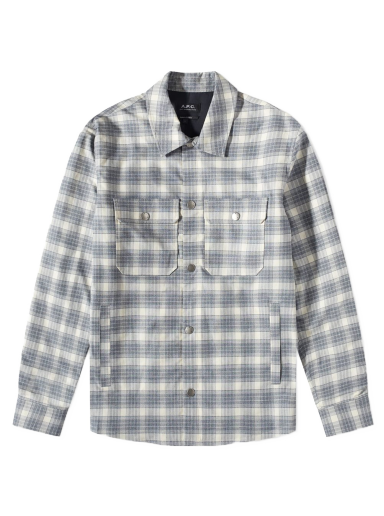 Srajce A.P.C. Alex Check Shirt Siva | COGAX-H02625-AAD