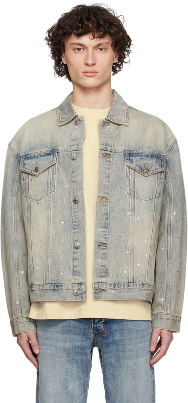 Jakna Ksubi Ksubi Oh G Stagelight Metalik Denim Jacket Modra | MSP25JK010, 0