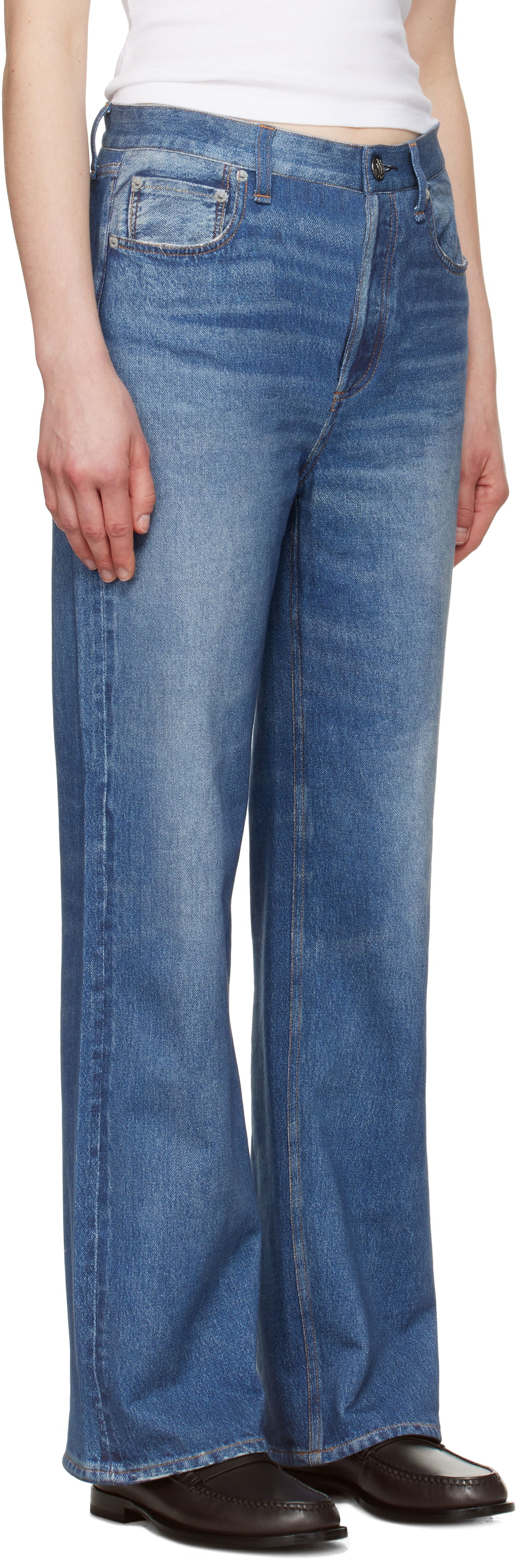 Kavbojke rag & bone rag & bone Miramar Terry Shea Ankle-Length Jeans Modra | WCW25S70008200, 1