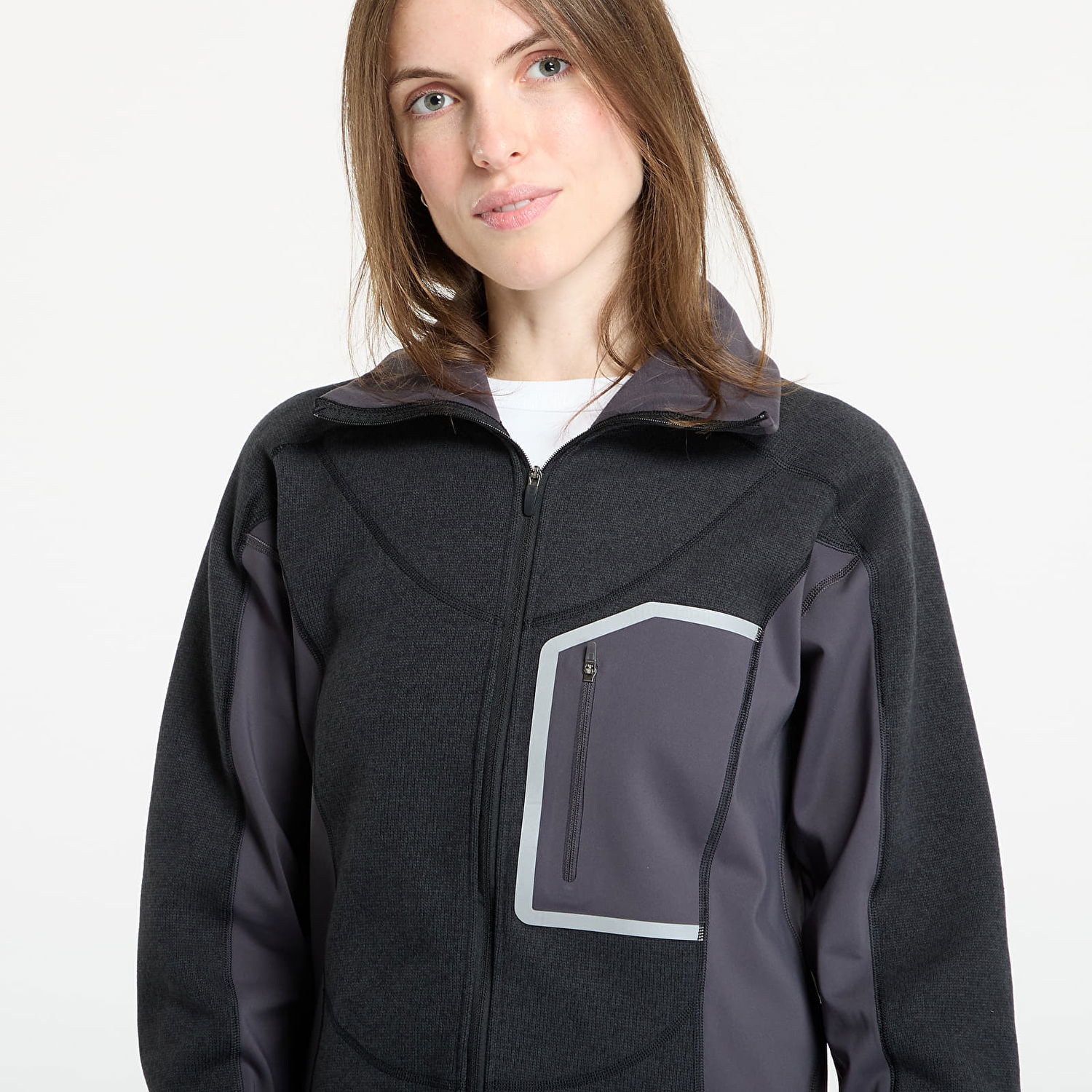 Jakna adidas Performance Stella McCartney CLIMAWARM Running Midlayer Full-Zip Jacket Črna | JW2020, 1