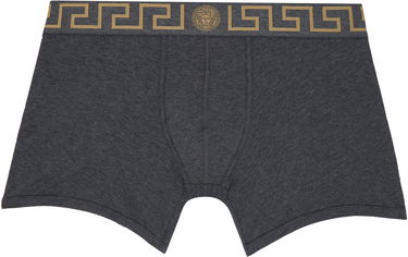 Boksarice Versace Border Boxer Briefs Siva | AU10192_1A10011, 0