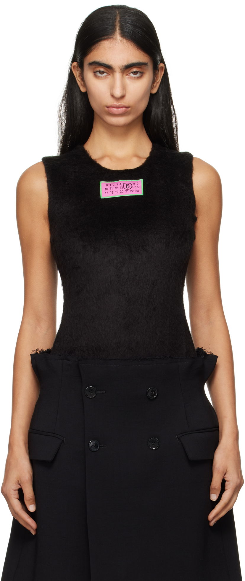 Bodi Maison Margiela Lycra Jersey Bodysuit Črna | S62NA0073 MTJ012