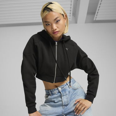 Pulover Puma The Fast Race Cropped Hoodie Črna | 626650_01, 0