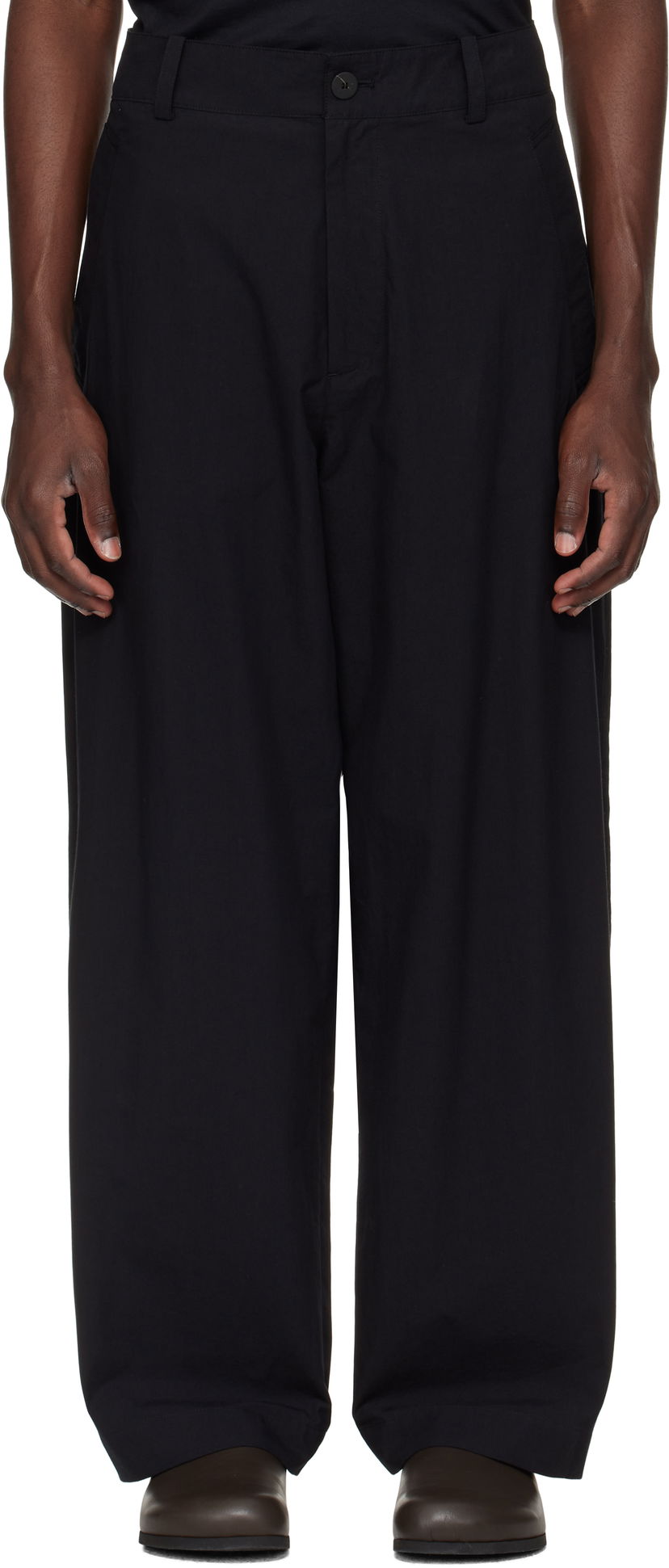 Hlače Studio Nicholson Mura Trousers Črna | MURA SNM - 1361