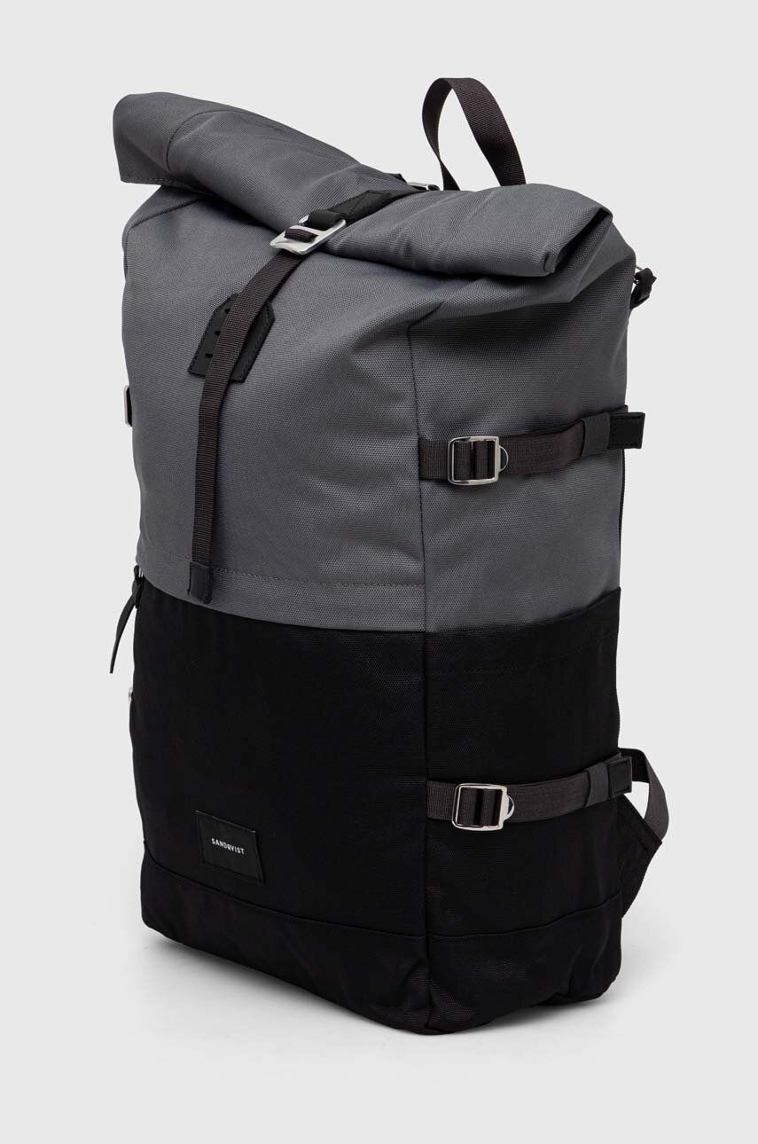 Nahrbtnik Sandqvist Backpack Bernt Patterned Siva | SQA2054, 1