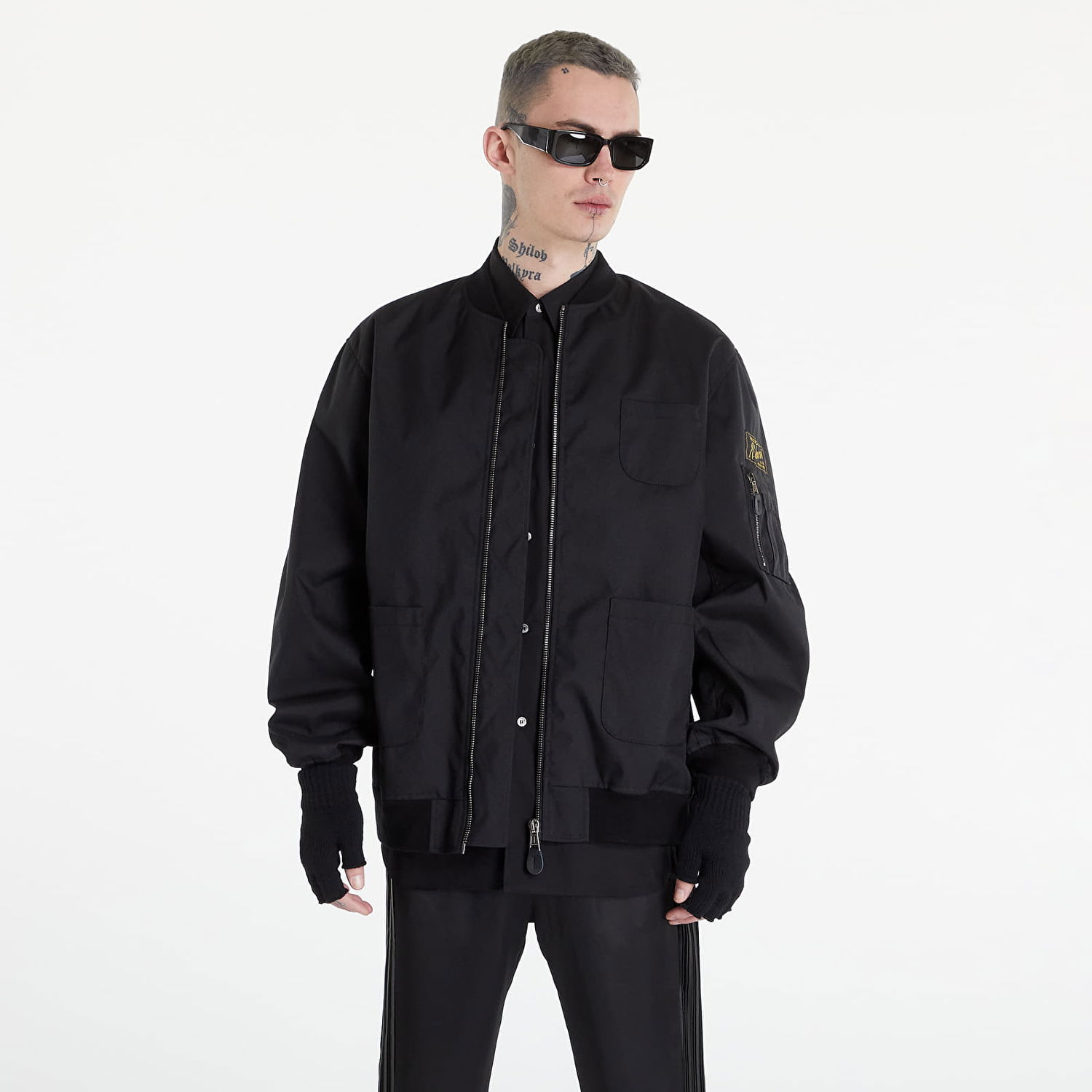 Bomber jakna RAF SIMONS School Uniform Bomber Echodomer Črna | 221-623B-30000-0099, 0