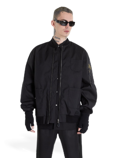 Bomber jakna RAF SIMONS School Uniform Bomber Echodomer Črna | 221-623B-30000-0099
