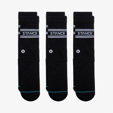 Nogavice Stance Basic 3 Pack Crew Črna | A556D20SRO-BLK, 0